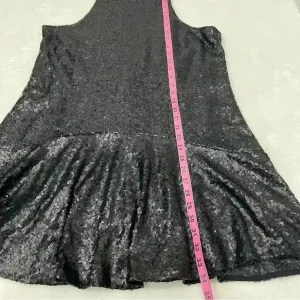 Free People blue sequin liquid shine mini dress M concert cocktail party thumbnail 15