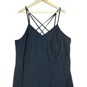 Market & Spruce‎ Women’s Black Alisha Soft Jersey Strappy Long Maxi Dress 2X thumbnail 3