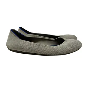 Rothy's The Flat‎ Shoes in the Flax Birdseye Knit Ballet Gray Size 8.5 thumbnail 7