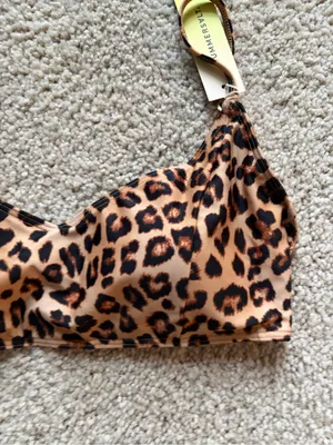 Summersalt bathingsuit bikini swim cheetah print built in bra top size 2 xs NWT thumbnail 5