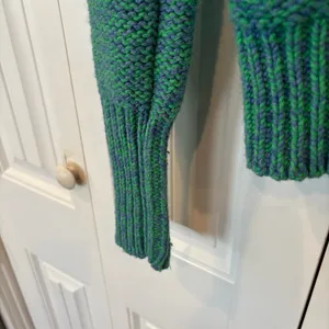 American Eagle Green Marled‎ Knit Button Front Cardigan Size Small thumbnail 4