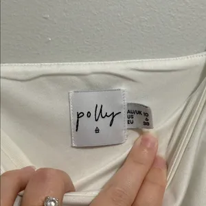 Princess Polly White Spaghetti Strap Body Suit Size 6/M thumbnail 4