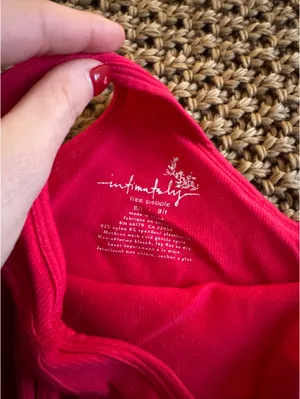 Free People Pink ribbed racerback active tank thumbnail 3
