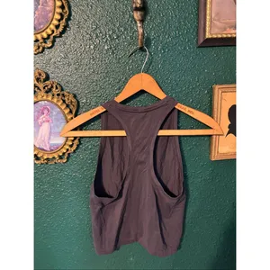 Oner Active Gray Cropped Tank Top Sz Small thumbnail 3