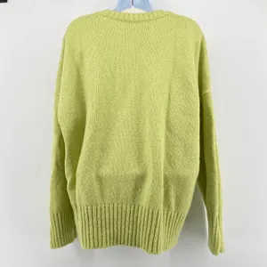 Favorite Daughter The William Sweater Citron Green V-Neck Wool Cashmere M EUC‎ thumbnail 7
