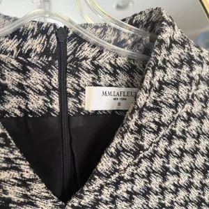 MM.LaFleur Aditi 2.0 Black Ivory Houndstooth Sheath Dress Size‎ 12 thumbnail 5
