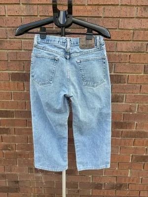 Vintage 90s Wrangler Authentic Jeans Waist Size 29 Mom Altered to Cropped Length thumbnail 8