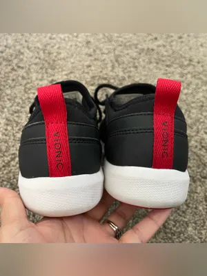 Women’s Vionic Storm Sneakers Black White Red Size 6.5 thumbnail 5