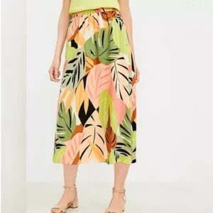 LOFT Leaf Print Maxi Skirt thumbnail 7