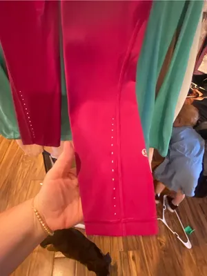 Lululemon Pink-Magenta leggings with Logo thumbnail 6