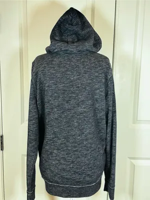 Hollister Y2K Zip Hoodie Gray Embroidered Logo California Fleece 2000s Street S thumbnail 4