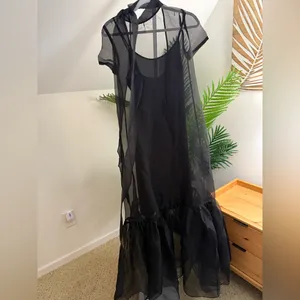STAUD Calluna Organza mesh Dress XS like‎ new! thumbnail 5