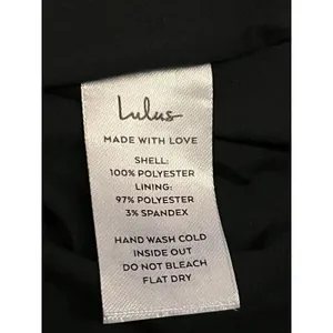 Lulus Skirt Womens Medium Black Sequin Mini Lined Stretch Party Cocktail Sparkle thumbnail 5