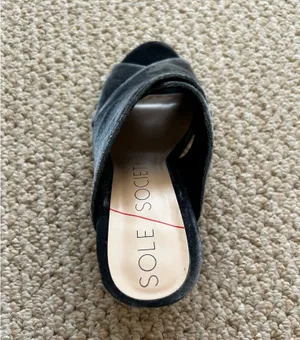SOLE SOCIETY Luella Cloud Blue Crisscross Mules thumbnail 11