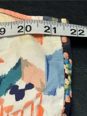 Anthropologie Pastel Multi Geometric Crossback Mini Sundress size Large thumbnail 12