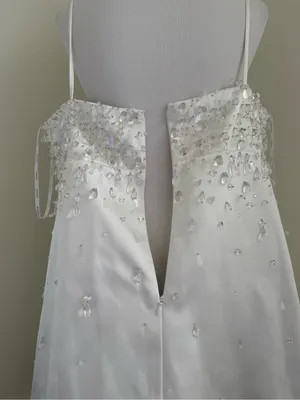 NWT Retrofete Cornelia Crystal Embellished White Mini Short Dress Sz XL thumbnail 8