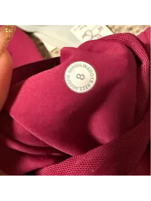 Lululemon Base Pace High-Rise Crop 23" Magenta Purple- Size 8 thumbnail 5