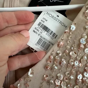 Mac Duggal Sequin Long‎ Puff Sleeve Cocktail Midi thumbnail 6