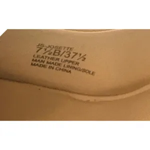 Jessica‎ Simpson Josette Pumps Womens 7.5 Gold Excellent Peep Toe d'Orsay Heels thumbnail 5