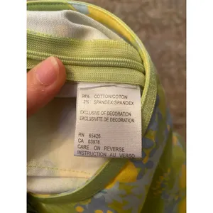 Northern Isles Vintage Floral A-Line Skirt Green Yellow Blue Retro Print Bold thumbnail 8