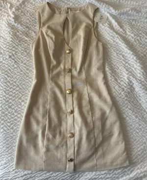 Altar'd State Linen Mini Dress thumbnail 1