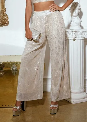 Cider SEQUINS MID WAIST STRAIGHT LEG TROUSERS thumbnail 5