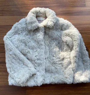 Teddy Bear Faux Fur Winter Jacket Size M thumbnail 1