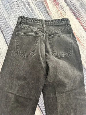 Zara Black Wide-Leg Distressed Jeans thumbnail 3