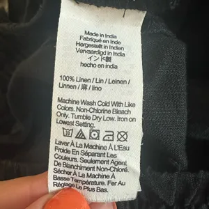 J Crew Wide Leg Seaside Pants Womens Sz XL Black Linen Pull On Lagenlook Coastal thumbnail 7