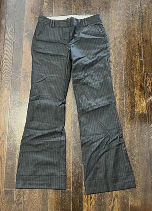 J.Crew Pinstripe Flare Pants thumbnail 1