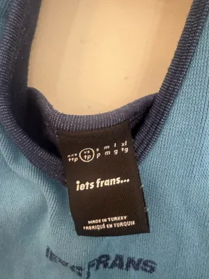 Iets Frans Urban Outfitters blue halter top thumbnail 5