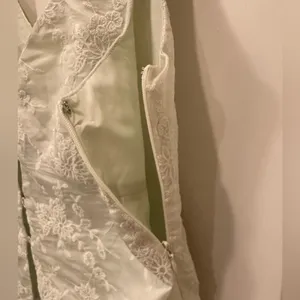 Elegant Lace Embroidered Tank Top Green Size M thumbnail 4
