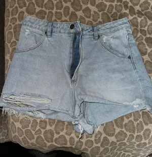 Rollas Light Wash Denim Shorts  thumbnail 1