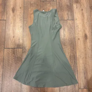 MUDD Army Green Soft Stretchy Flow Sleeveless Comfy Mini Midi Dress Size XS thumbnail 4