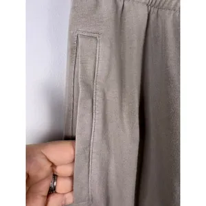 Skims Lounge Pants Womens Large Taupe Soft Wide Leg Drawstring Stretch 30” thumbnail 2