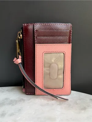 Marc Jacobs Snapshot Top Zip Multi Wallet - Pink Saffiano Leather thumbnail 4