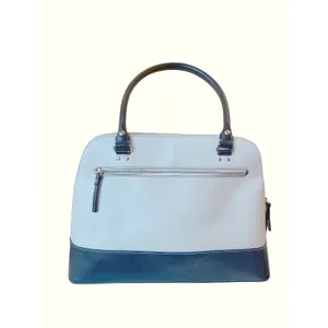 Kate Spade New York Dome Satchel Handbag Two Tone Cream Black quiet‎ luxury thumbnail 2