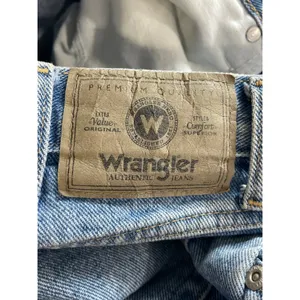 Wrangler Women's Blue High Rise Baggy Relaxed Straight Leg Denim Jeans 34x34 thumbnail 5