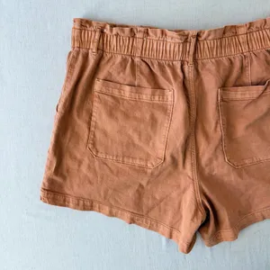 American Eagle Mom Shorts Womens 18 Orange Button Fly High Waisted Stretch Twill thumbnail 6