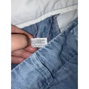 club monaco chambray shorts womens‎ size 4 blue lyocel soft thumbnail 3