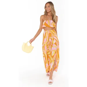 Show Me Your Mumu Caribbean Cocktail Limbo Pants Teeny Tube‎ Top Set S thumbnail 5