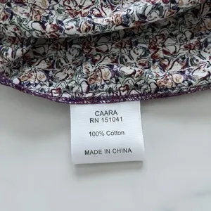 CAARA Smocked tiered Midi dress puff sleeves Ditsy floral Sz M Romantic chic thumbnail 8