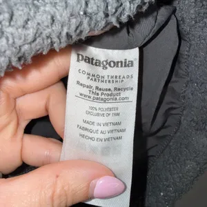 Patagonia Los Gatos Fleece Vest Womens‎ Small Gray Good Full Zip Sherpa thumbnail 3