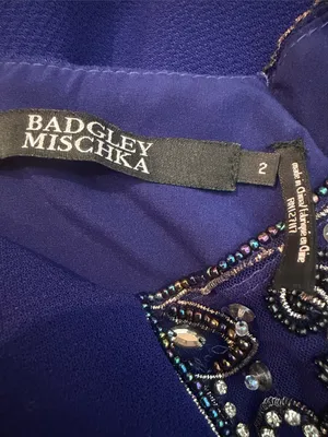 BADGLEY MISCHKA beaded dress thumbnail 5