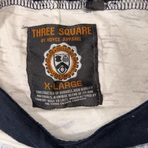 Three Square UNC Tar Heels Women XL Raglan Burnout T-Shirt Navy White Distressed thumbnail 3