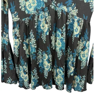 NWT Free People Speak Easy Boho Floral Blouse Top Size XS‎ Feminine Romantic thumbnail 10