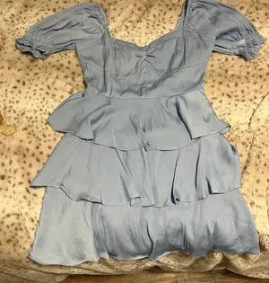 Altar'd State Satin Blue Dress thumbnail 1