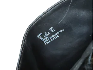 Coach Signature Jacquard Leather Ankle Boots Black Turnlock Side Zip Women’s 8.5 thumbnail 7
