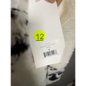 Juicy Couture Spotted Faux‎ Fur Jacket Dalmatian Cow Print NWT Y2K Juicy Girl thumbnail 6