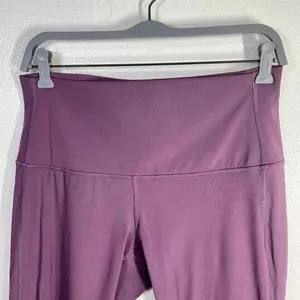 Lululemon Wunder Train High Rise Crop 21'' Women 10 Purple Culf Mesh Scallop Hem thumbnail 8